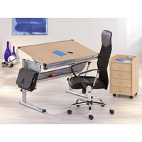 JUGENDDREHSTUHL Netzbespannung Lederlook Schwarz  - Chromfarben/Schwarz, KONVENTIONELL, Leder/Kunststoff (64/112/59cm) - MID.YOU