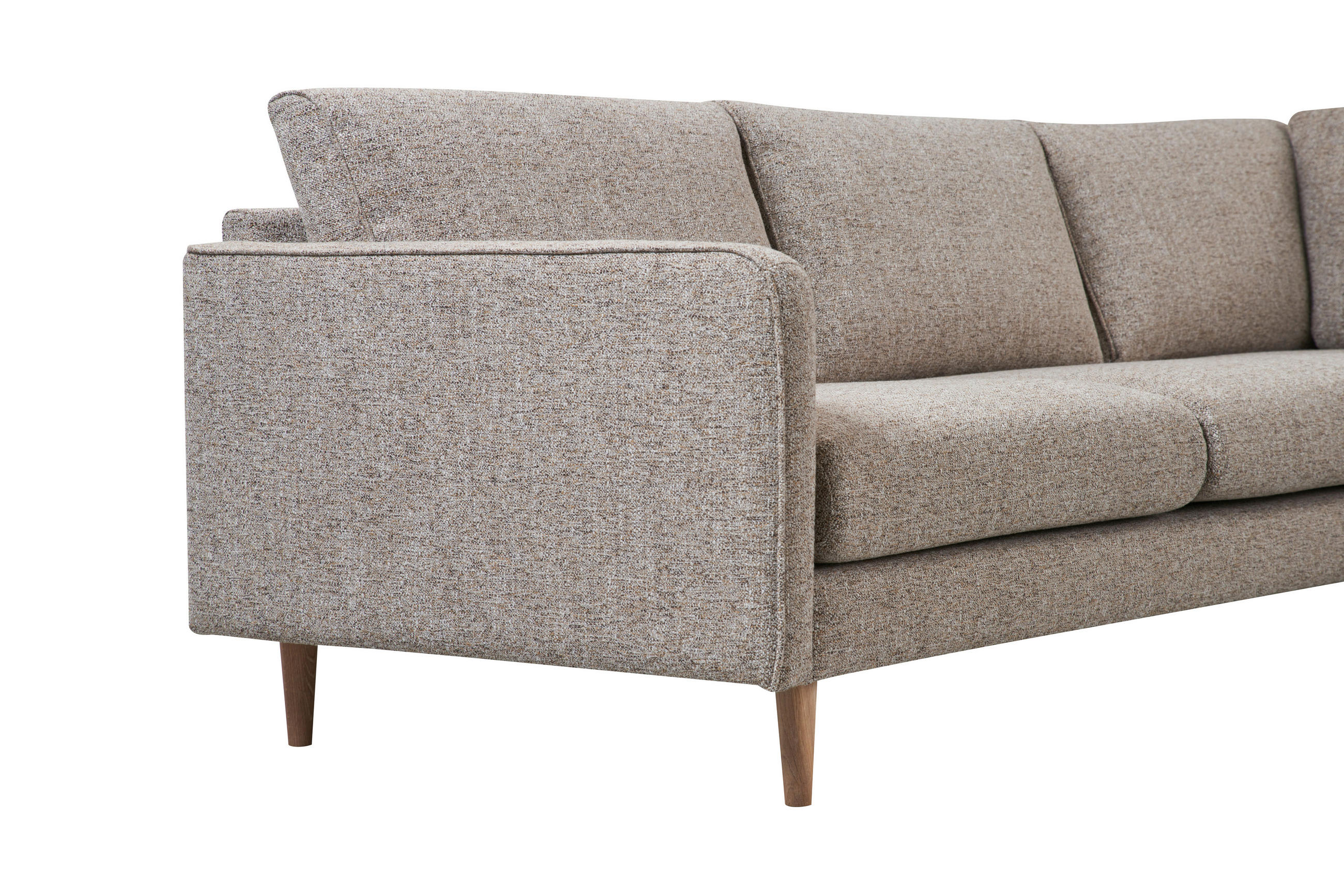 SOFFA i greige  - greige/ekfärgad, Design, trä/textil (257/82,5/223cm) - Best Price