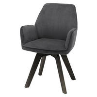 STOLICA  antracit, crna  drvni materijal      - crna/antracit, Moderno, drvni materijal (59/87/61cm)