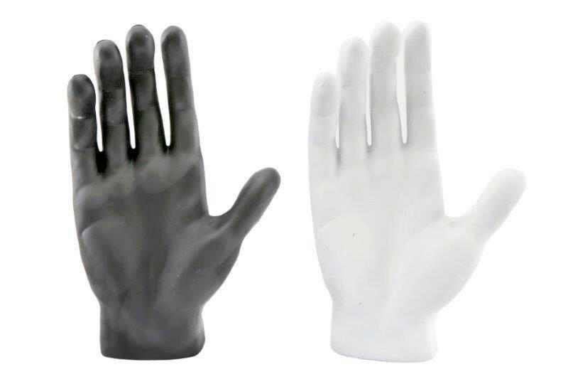 SZOBOR - fekete/fehér, Design, természetes anyagok (23/35/10cm)