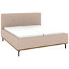 POLSTERBETT Matratze, Lattenrost, Bettkasten 180/200 cm  in Taupe  - Taupe/Graphitfarben, Design, Holz/Textil (180/200cm) - Musterring