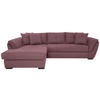 ECKSOFA in Webstoff Beere  - Beere/Schwarz, Design, Kunststoff/Textil (187/278cm) - Livetastic