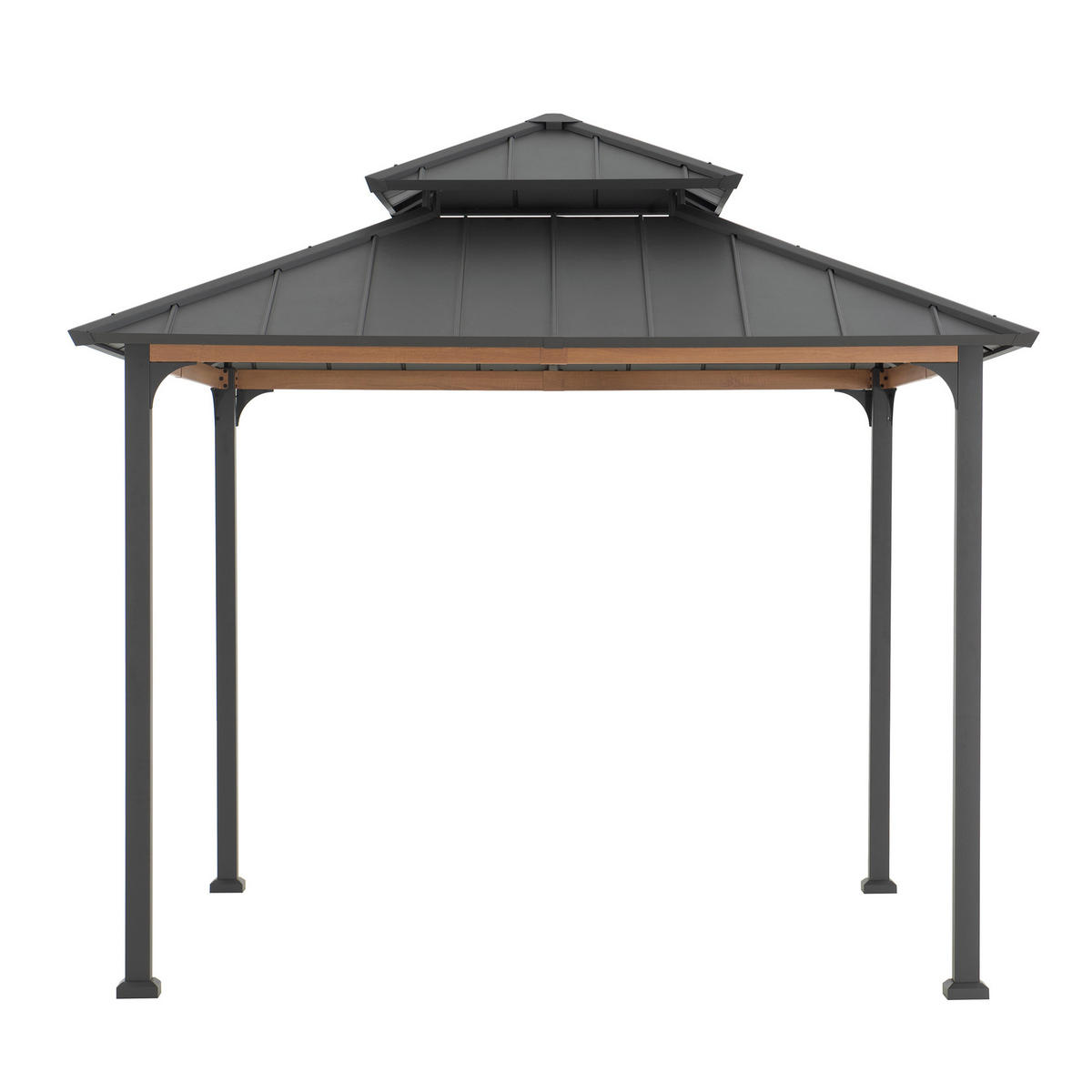 PAVILLON 300/295/300 cm   - Anthrazit, Basics, Metall (300/295/300cm) - Modante
