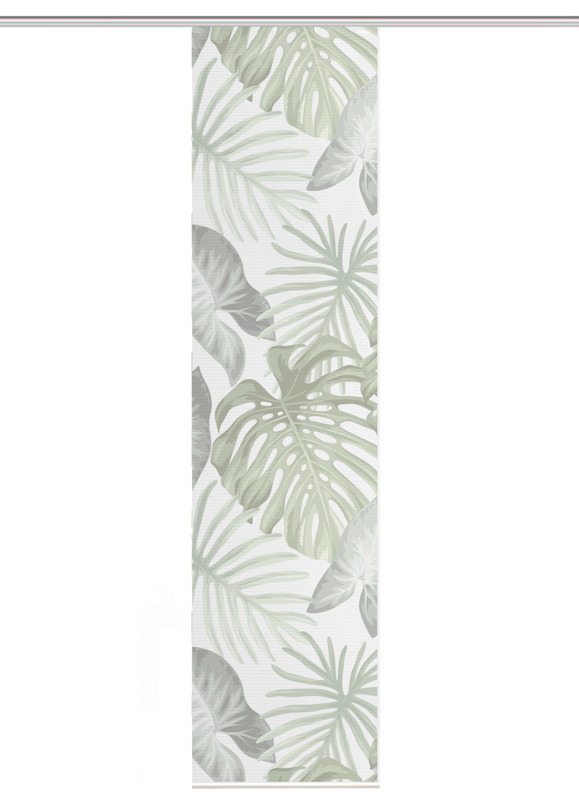 FLÄCHENVORHANG   blickdicht  60/260 cm   - Grün, Natur, Textil (60/260cm)