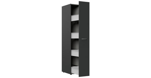 APOTHEKERSCHRANK 30/185/54 cm  in Graphitfarben  - Alufarben/Graphitfarben, KONVENTIONELL, Holzwerkstoff/Kunststoff (30/185/54cm) - Xora