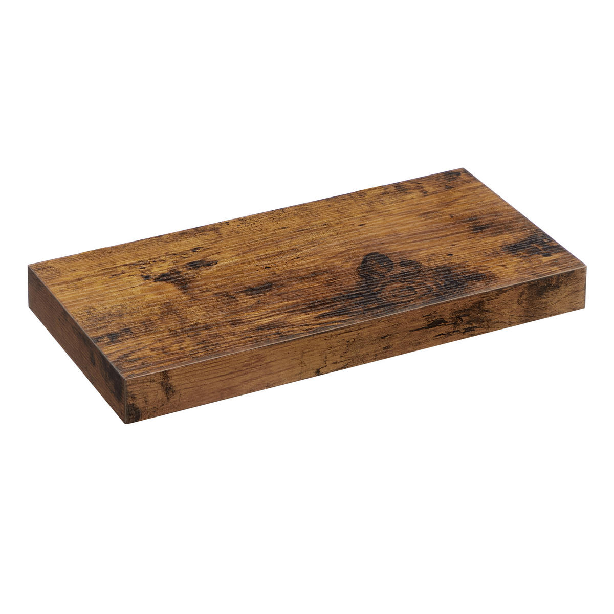 WANDREGAL 40/3,8/20 cm  - Schwarz/Braun, Basics, Holzwerkstoff (40/3,8/20cm) - Boxxx