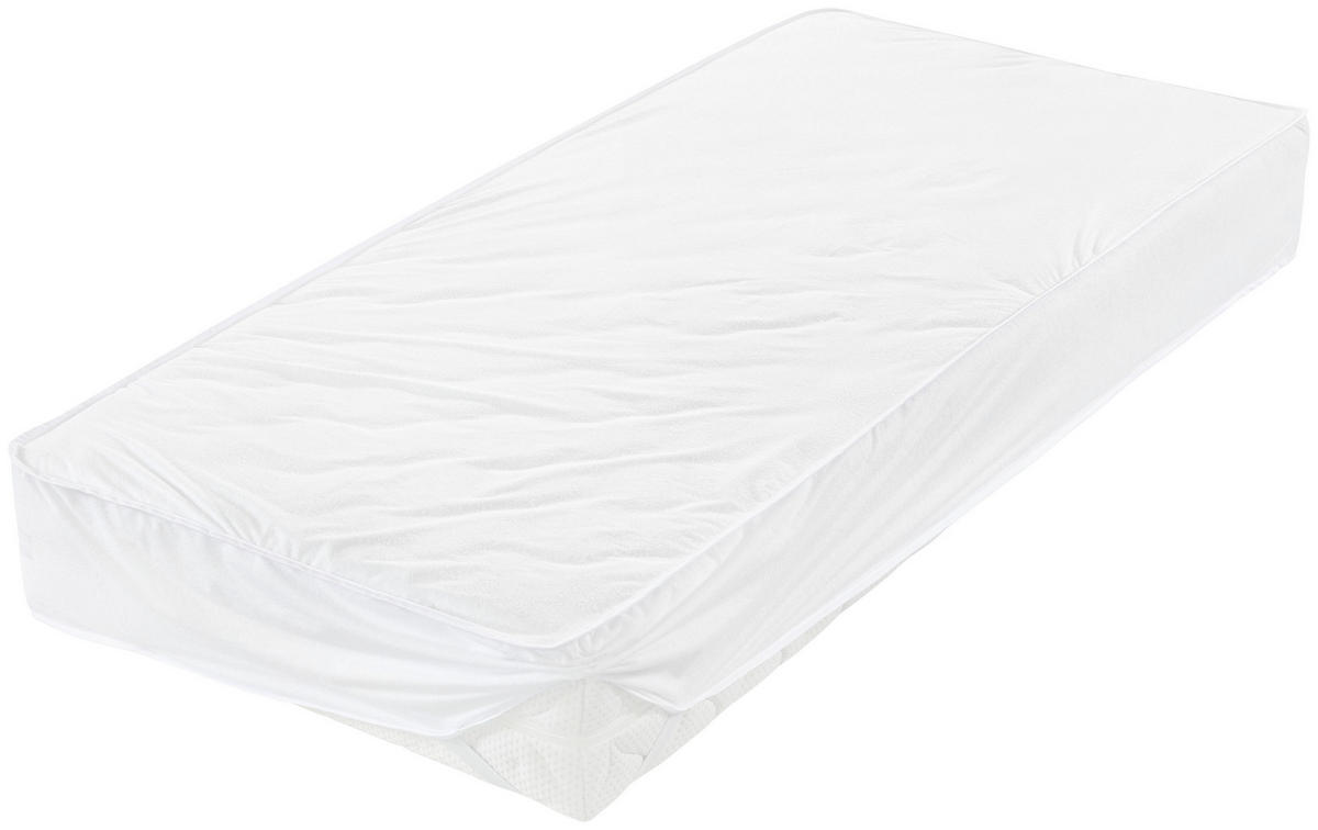 CHRÁNIČ MATRACA, 90/200 cm - biela, Basics, textil (90/200cm) - Sleeptex