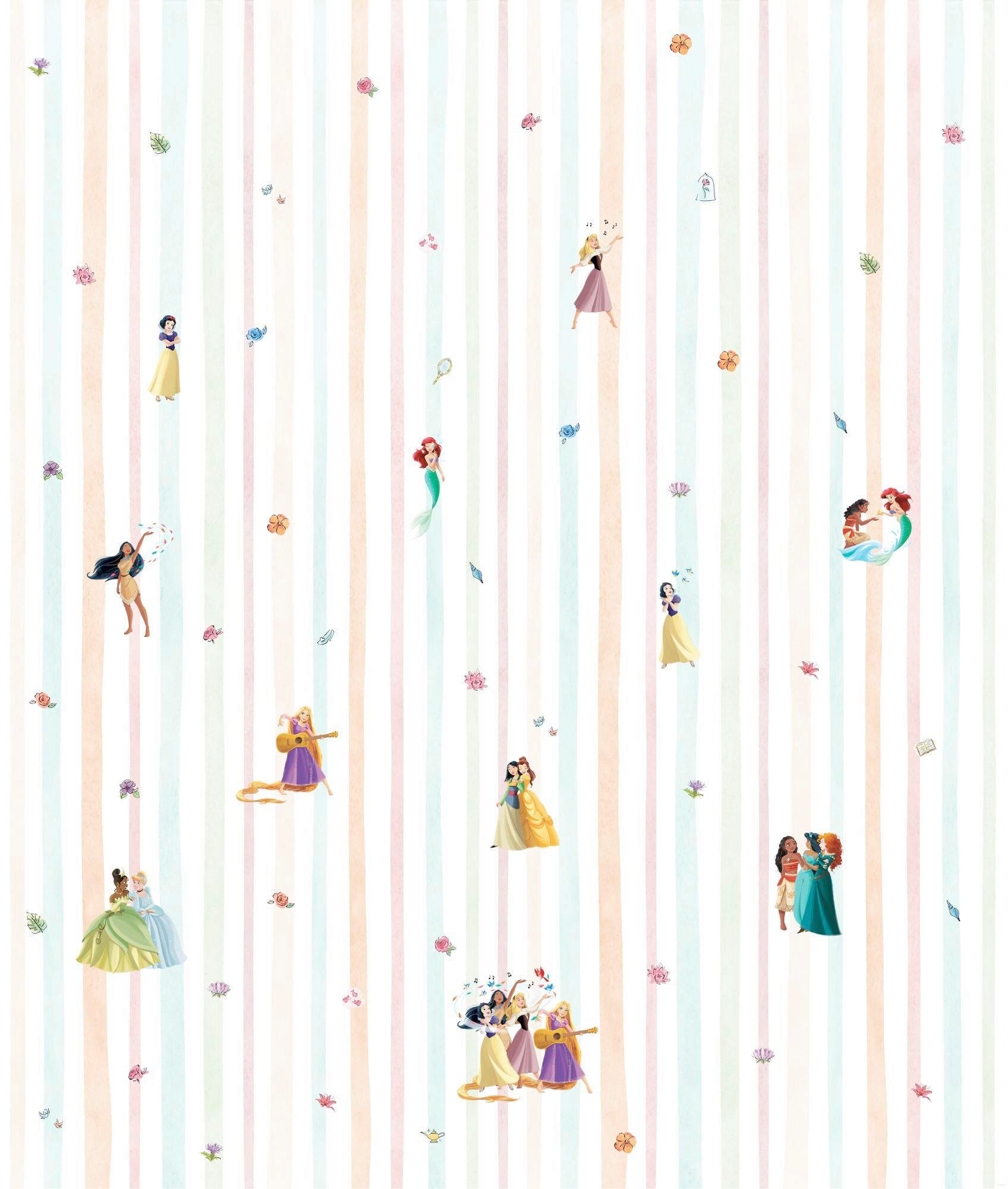 FOTOTAPETE PRINCESS CHARMIX  - Weiß, Design, Textil (212/250cm) - Disney