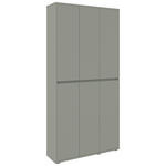 SCHUHSCHRANK  in 100/210/34 cm  - Anthrazit/Grün, Design, Holzwerkstoff/Kunststoff (100/210/34cm) - Xora
