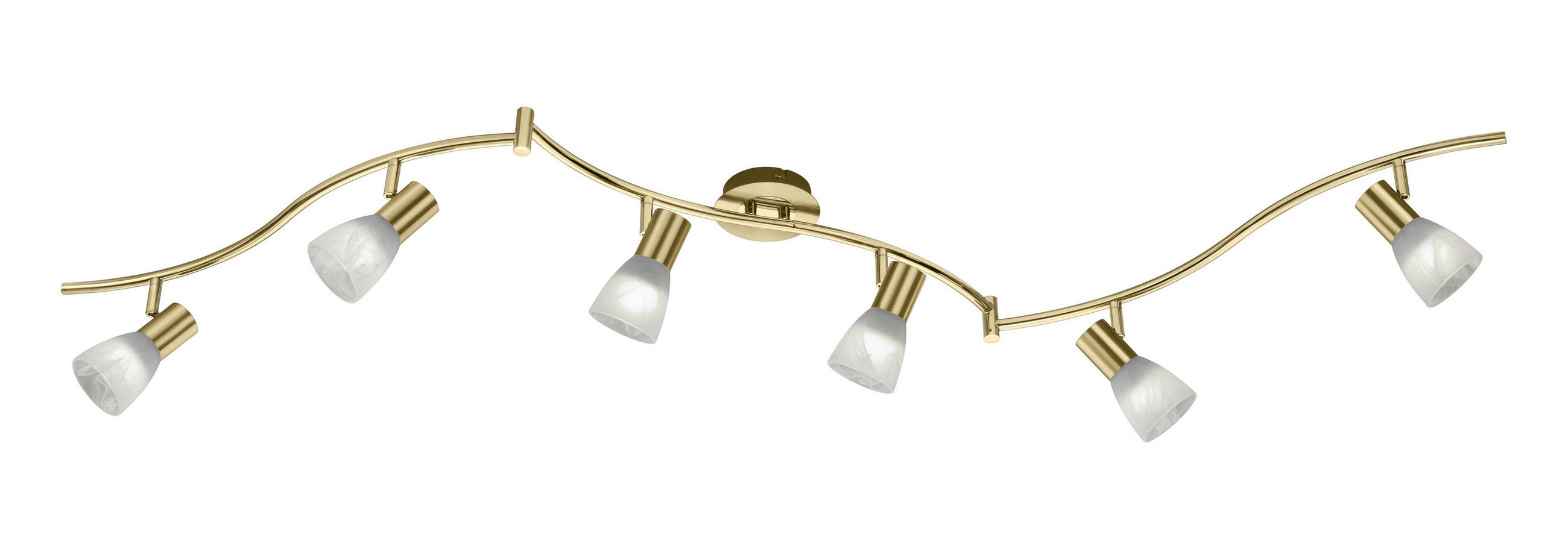 LED-STRAHLER - Messingfarben, Lifestyle, Glas/Metall (180cm) - Trio Leuchten