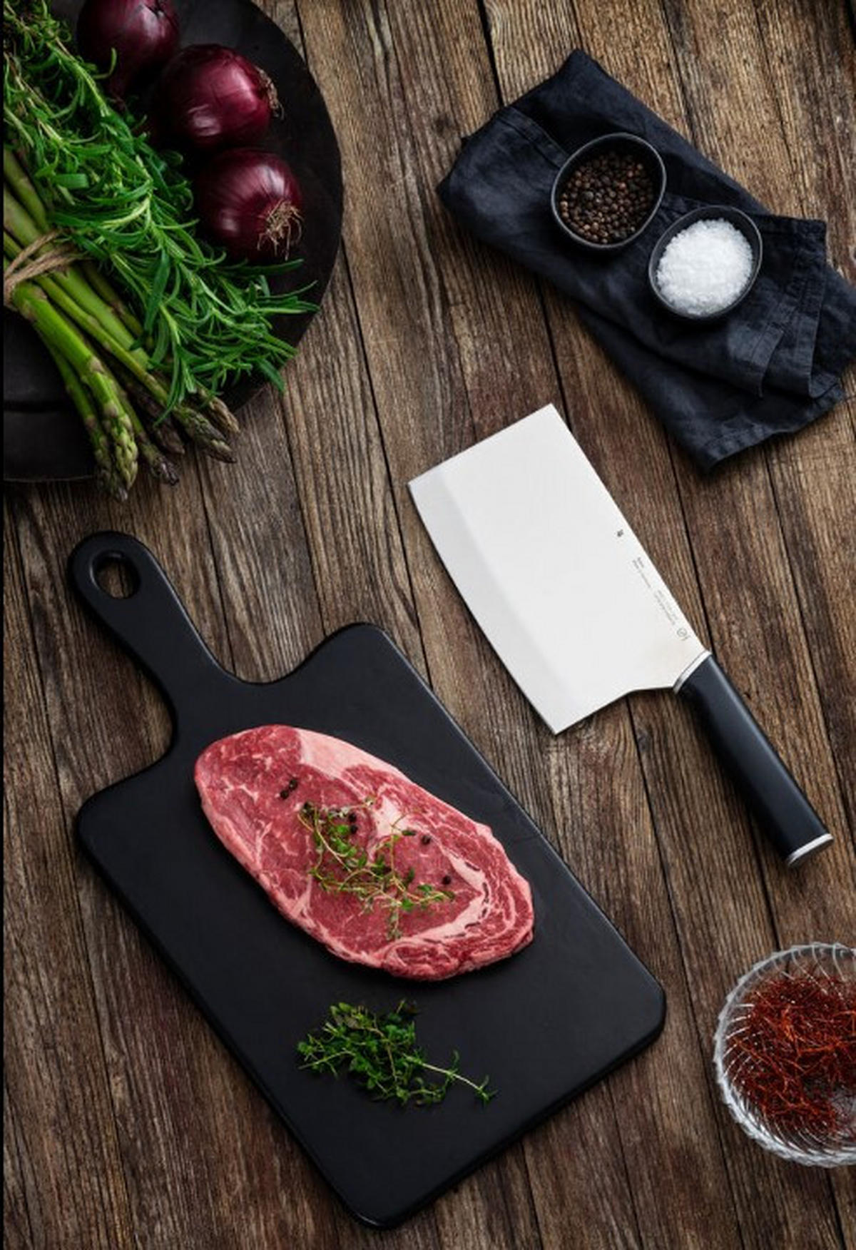 KOCKKNIV Kineo rostfritt stål  - silver/svart, Basics, metall/plast - WMF