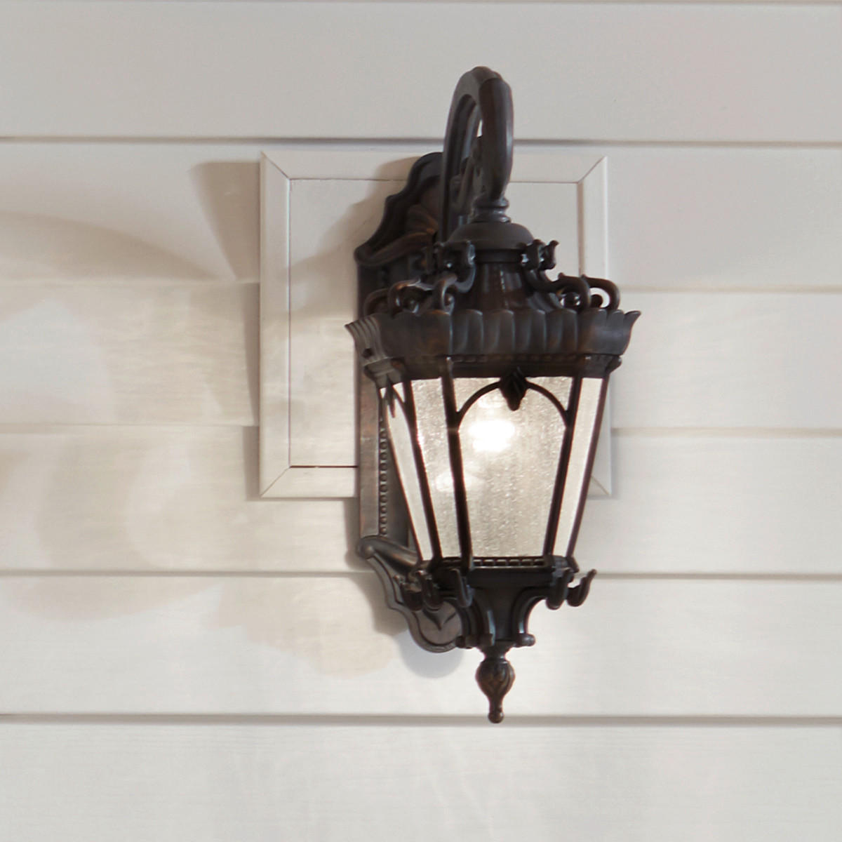 AUSSENWANDLEUCHTE - Dunkelbraun, Konventionell, Glas/Metall (25,4/37,5/61cm) - Elstead Lighting