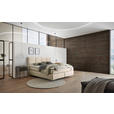 BOXSPRINGBETT 160/200 cm,  in Creme, Topper, Matratzen, H2 + H2 = mittel  - Creme/Schwarz, Design, Kunststoff/Textil (160/200cm) - Dieter Knoll