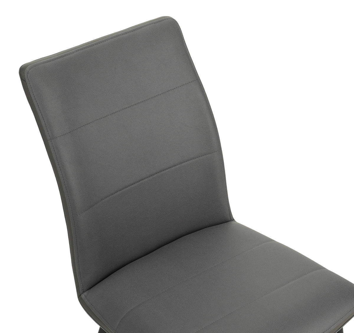 TISCHGRUPPE Grau, Schwarz  - Schwarz/Grau, MODERN, Textil/Metall - MID.YOU