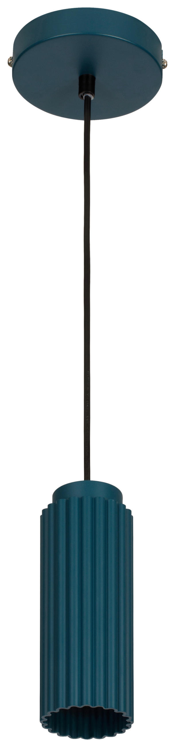 HÄNGELEUCHTE 6,5/120 cm   - Blau, Design, Metall (6,5/120cm) - Collet's Monde