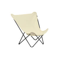 GARTEN-RELAXSESSEL Stahl  - Ecru, Basics, Textil/Metall (87/83/91cm) - Lafuma Mobilier