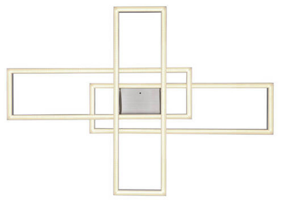 STROPNA LED-SVETILKA   //2700-6500 K/230 V/ - srebrne barve/opal, Design, kovina/umetna masa (100/69,5/13,5cm) - Globo