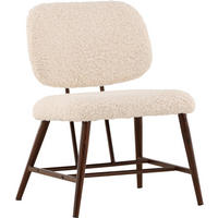FÅTÖLJ i metall, textil vit  - vit, Design, metall/textil (58/84/62cm) - Livetastic