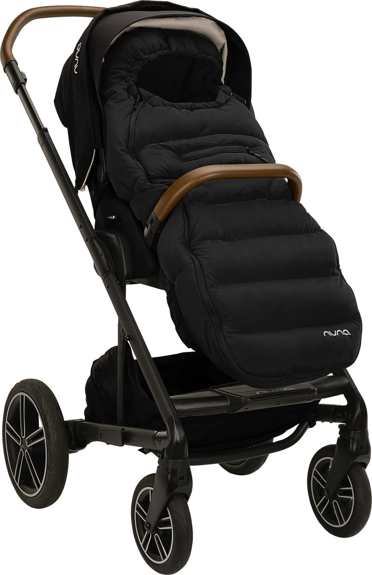 FUßSACK  - Schwarz, Basics, Textil (99/42/14cm) - Nuna