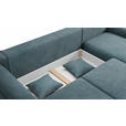 ECKSOFA Blau Chenille  - Blau/Grau, KONVENTIONELL, Kunststoff/Textil (293/205cm) - Carryhome