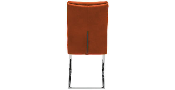 SCHWINGSTUHL in Stahl Mikrofaser - Chromfarben/Beige, Design, Textil/Metall (47/100/64cm) - Novel