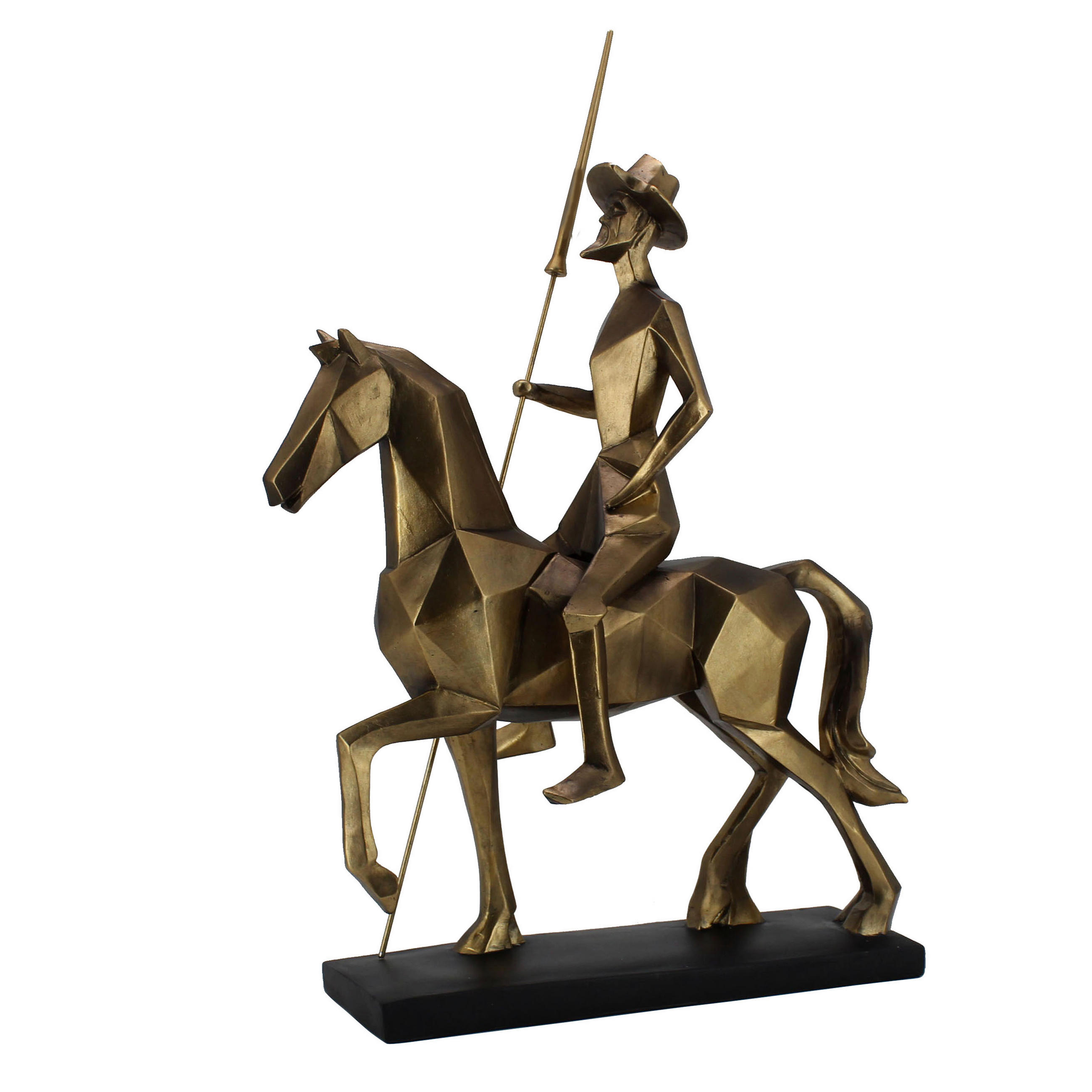 Ambia Home Skulptur Gold 14x54x33 cm