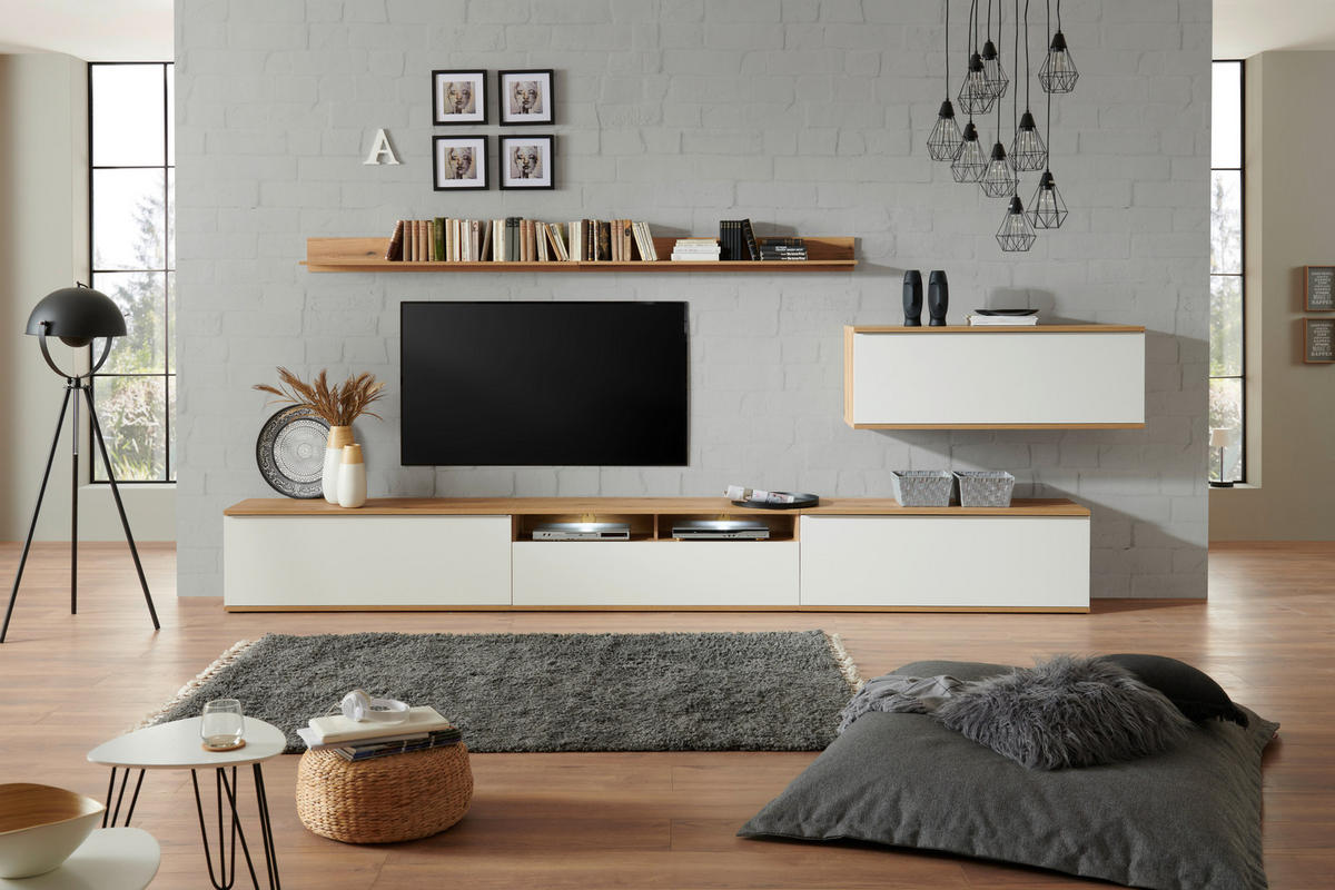 Comodă Tv 127,5/46/40 cm  - Modern, plastic/material pe bază de lemn (127,5/46/40cm) - Carryhome