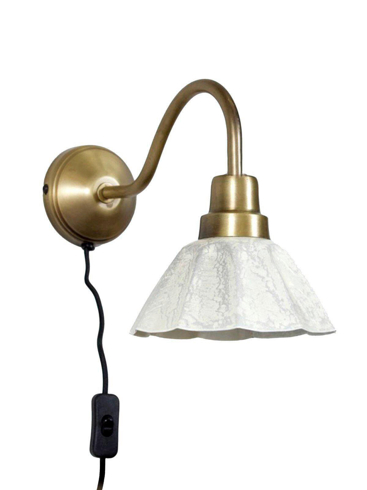 PR Home Wandleuchte Ester Weiß 25x34x17 cm