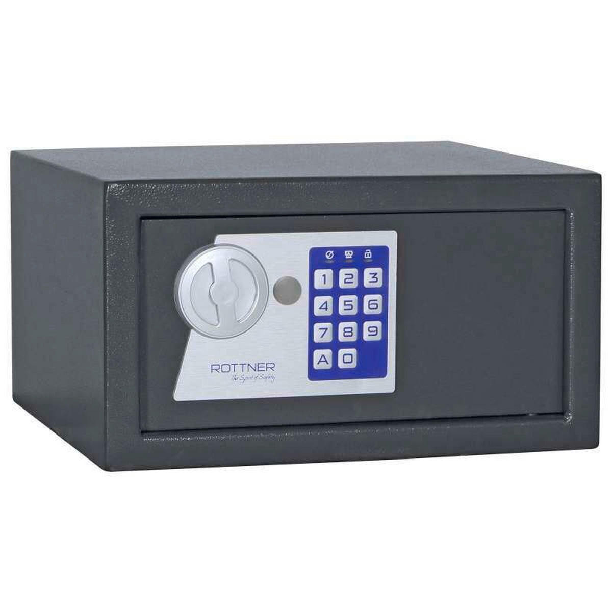 TRESOR - Anthrazit, KONVENTIONELL, Metall (31/17/28cm) - ROTTNER