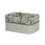 REGALKORB 32/22/15 cm   - Weiß, Basics, Holz/Textil (32/22/15cm) - Ambia Home