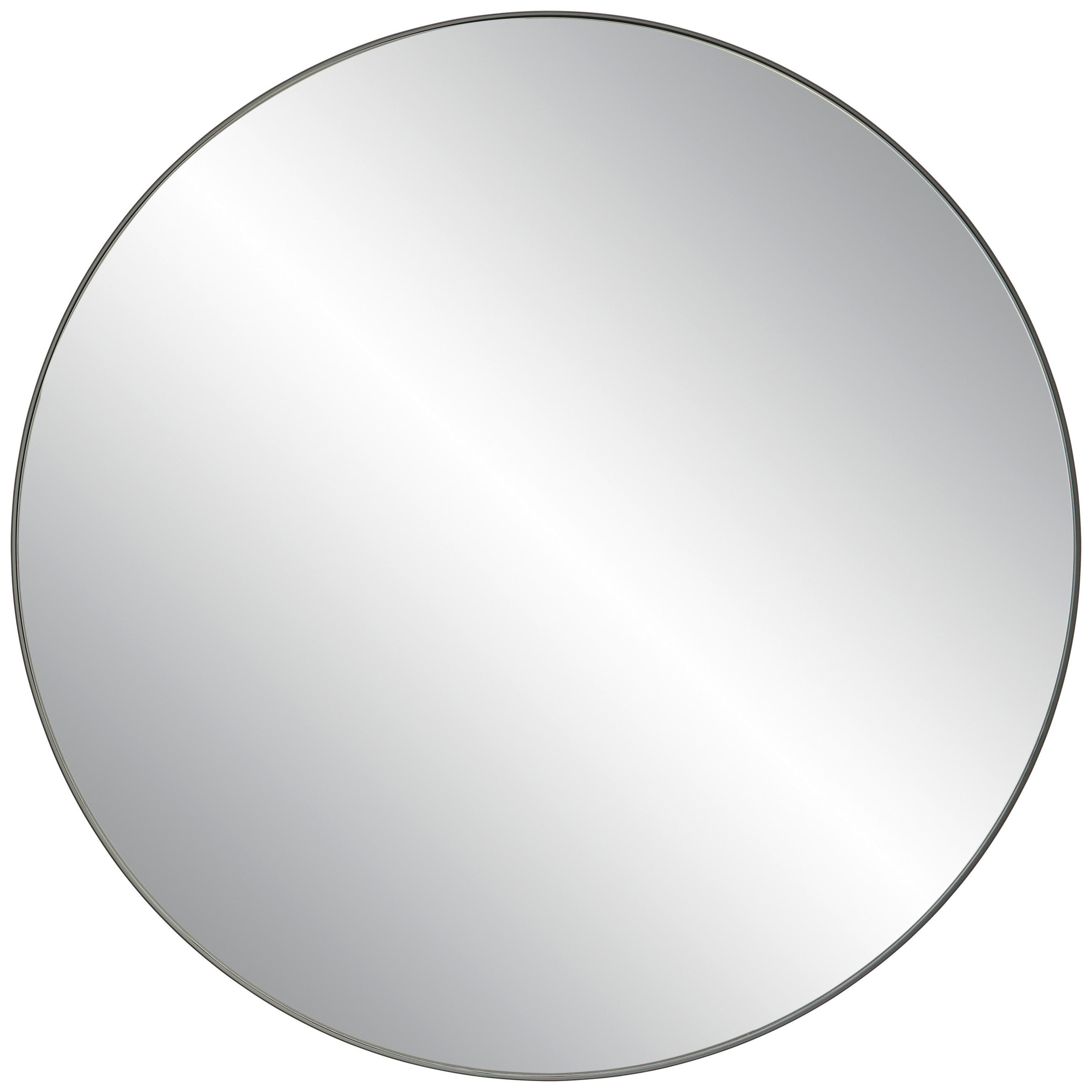 STENSKO OGLEDALO, 100/100/3,5 cm steklo  - črna, Trend, kovina/steklo (100/100/3,5cm) - Xora