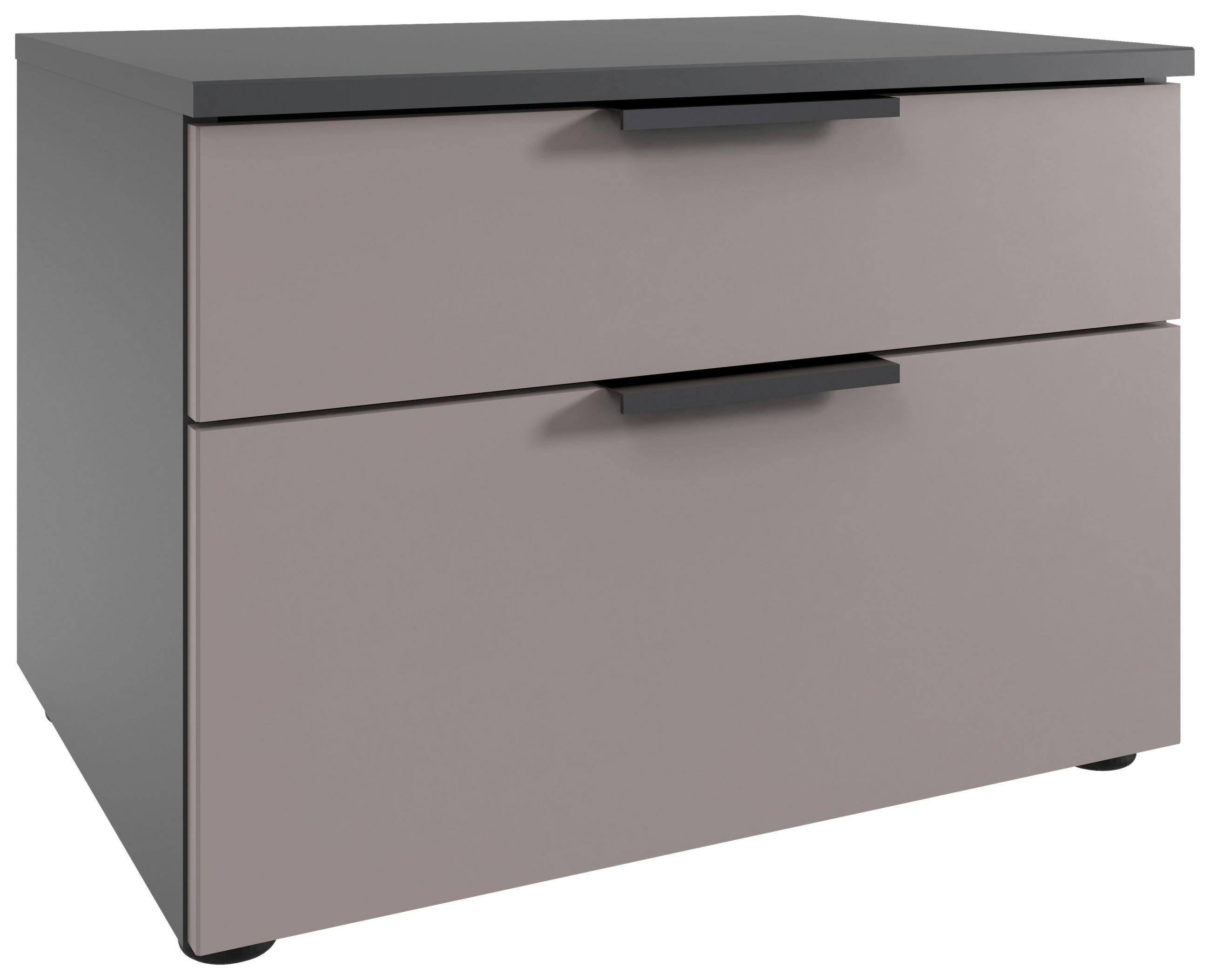 NACHTSCHRANK 54/47/41 cm  - Graphitfarben/Schwarz, Design, Holzwerkstoff/Kunststoff (54/47/41cm) - Boxxx