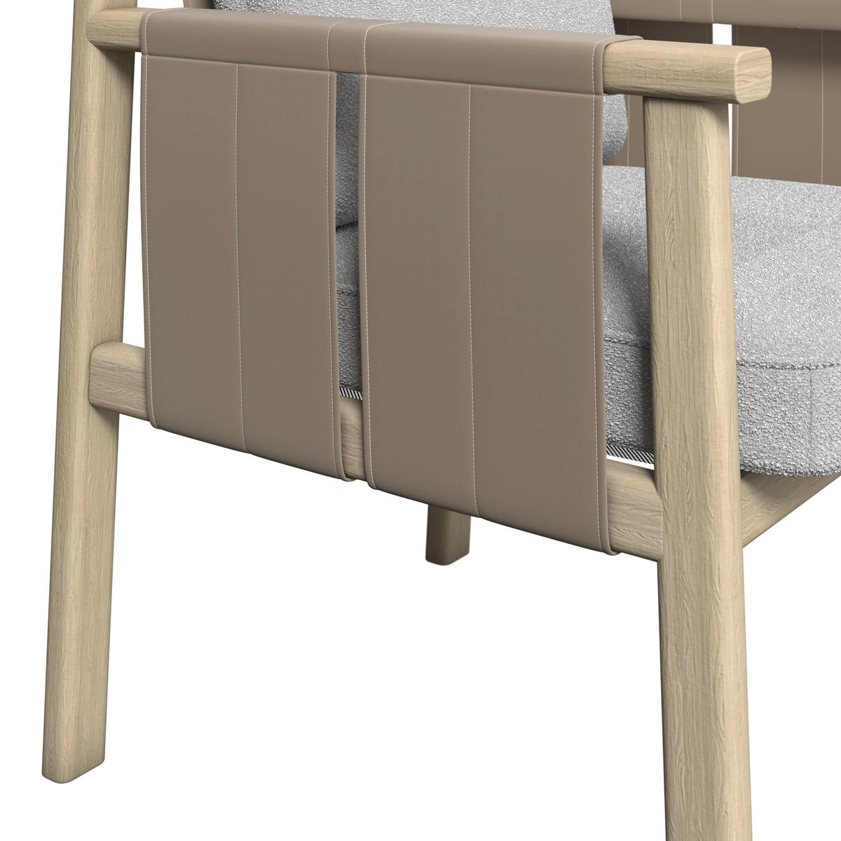 GARTENSTUHL Holz, Textil Naturfarben, Taupe, Eschefarben  - Taupe/Eschefarben, Romantik / Landhaus, Holz/Textil (64/73/64,5cm) - Dieter Knoll