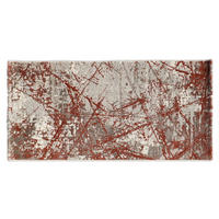 PLOCHO TKANÝ KOBEREC, 120/170 cm červená, béžová - béžová/červená, Basics, textil (120/170cm)