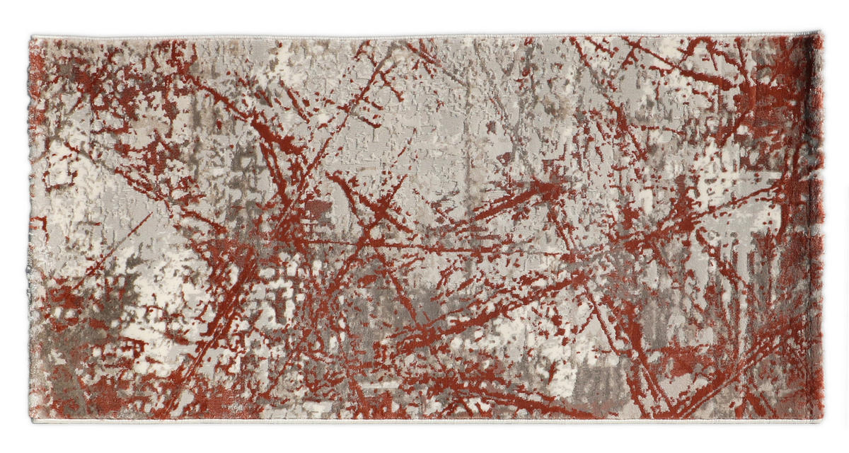 PLOCHO TKANÝ KOBEREC, 120/170 cm červená, béžová - béžová/červená, Basics, textil (120/170cm)