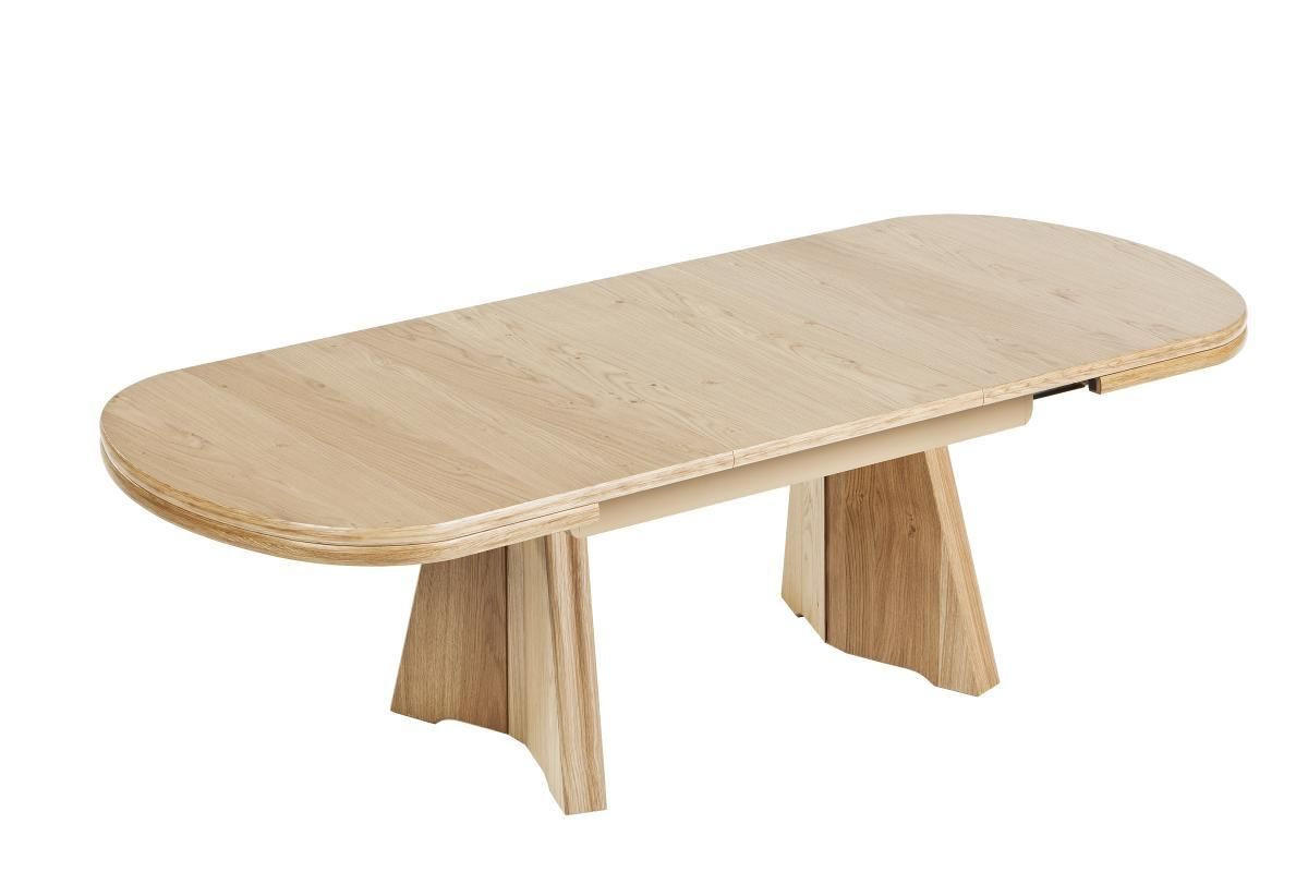 COUCHTISCH in Holz, Metall, Holzwerkstoff 125-165,5/71/54-73 cm  - Eichefarben, KONVENTIONELL, Holz/Holzwerkstoff (125-165,5/71/54-73cm) - Venda