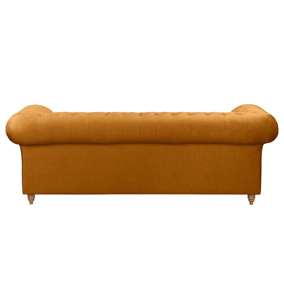 3-SITZER-SOFA Laura Mikrofaser Bernsteinfarben  - Bernsteinfarben/Braun, Design, Holz/Textil (218/75/91cm) - P & B