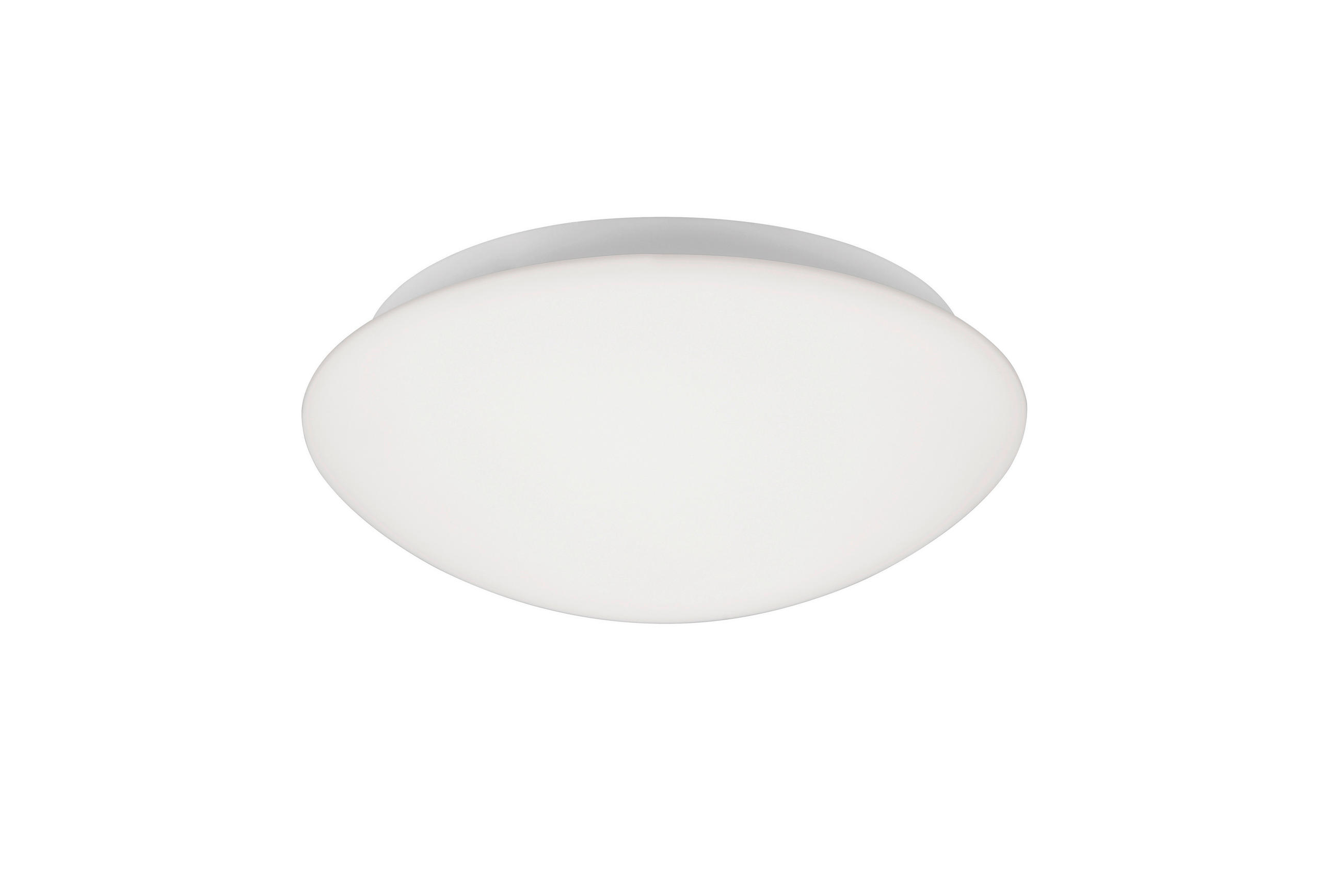 DECKENLEUCHTE  25/11 cm    - Weiß, Basics, Glas/Metall (25/11cm) - Novel