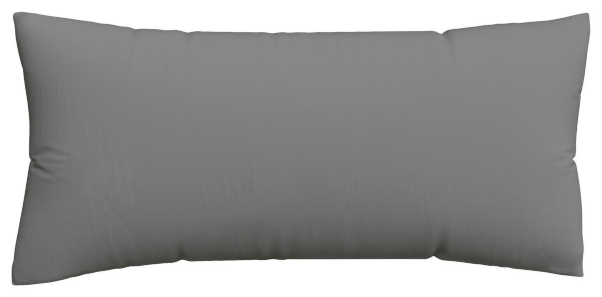 KOPFPOLSTERBEZUG KNITTED JERSEY 40/80 cm  - Grau, Basics, Textil (40/80cm) - Schlafgut