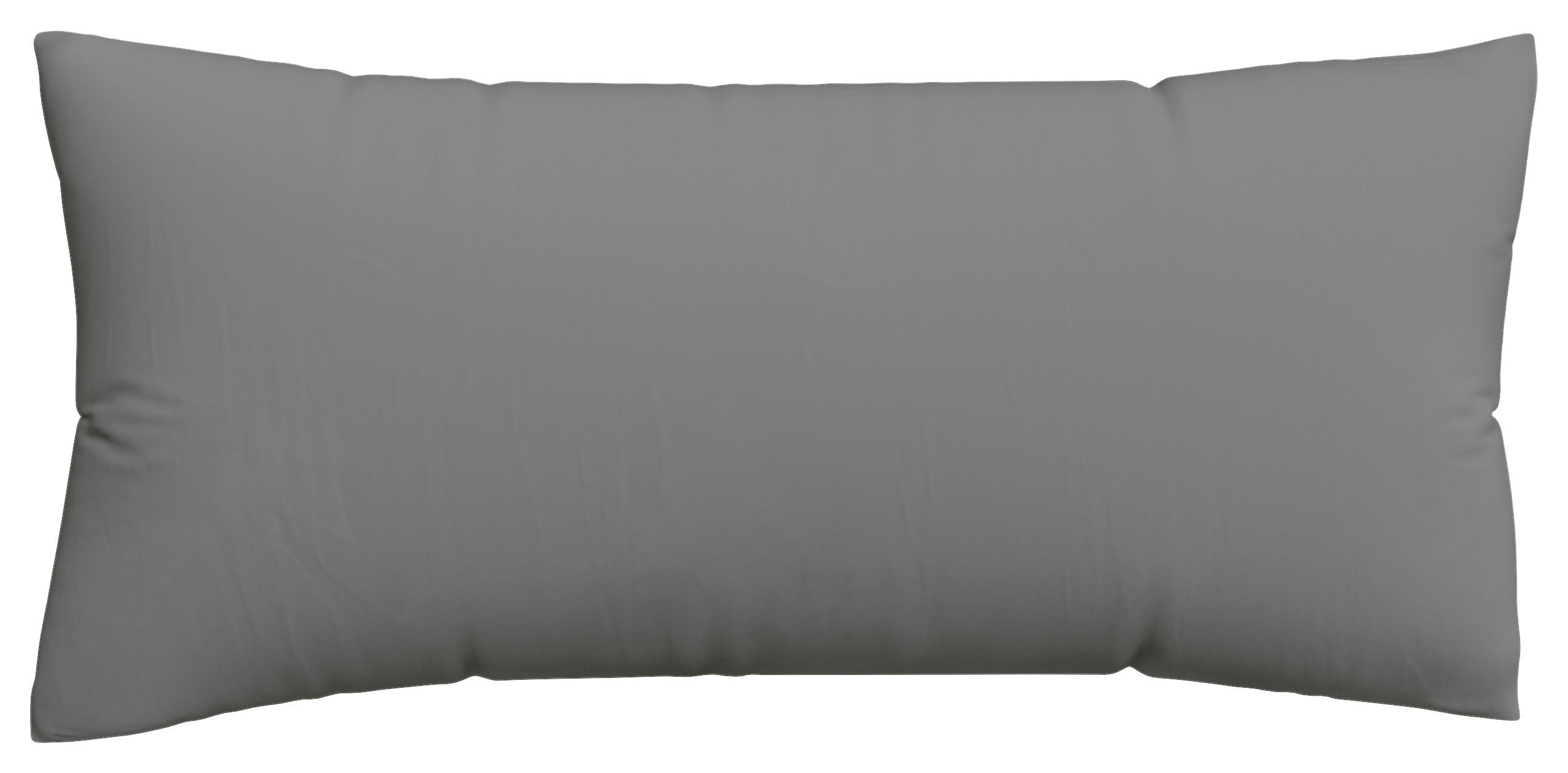 Schlafgut Kopfkissenbezug Knitted Jersey Grau 40x80 cm