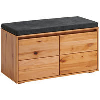 GARDEROBENBANK 85/43/38 cm  - Schwarz/Kernbuche, Natur, Holz/Holzwerkstoff (85/43/38cm) - Cantus
