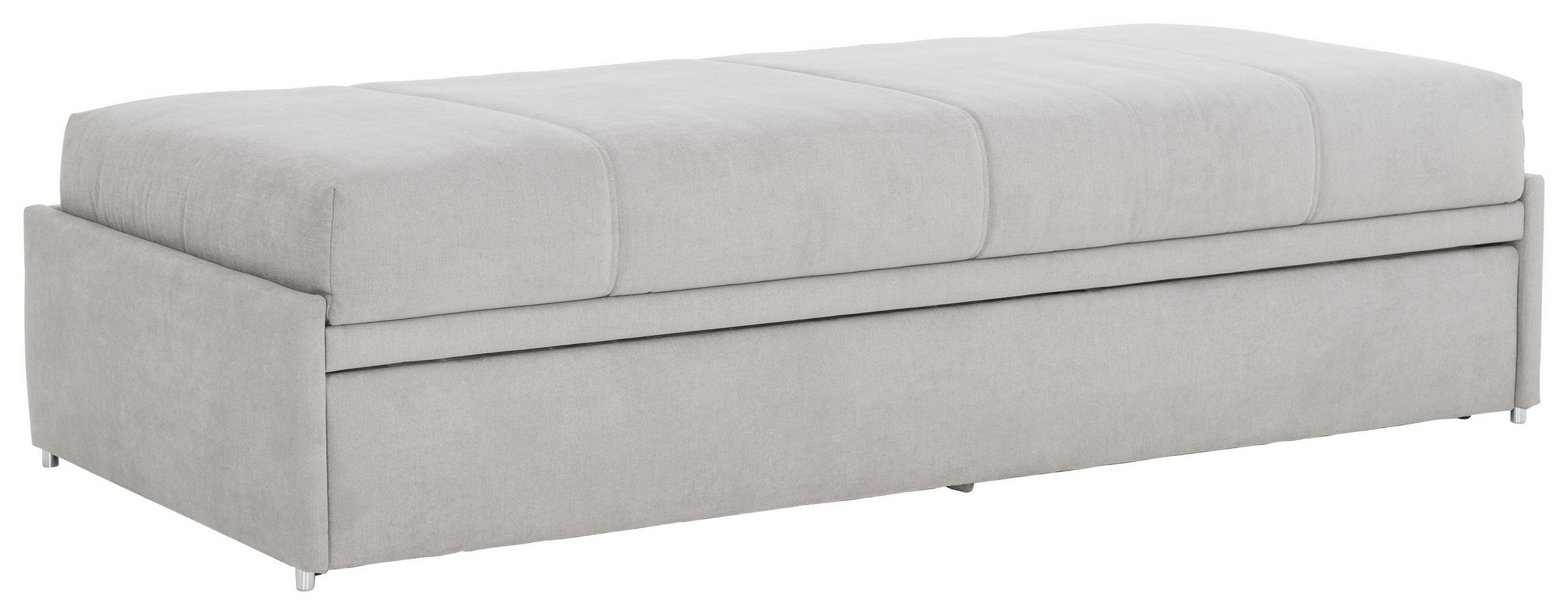 SCHLAFSOFA Flachgewebe Hellgrau  - Hellgrau, Design, Textil (212/56/98cm) - Bali