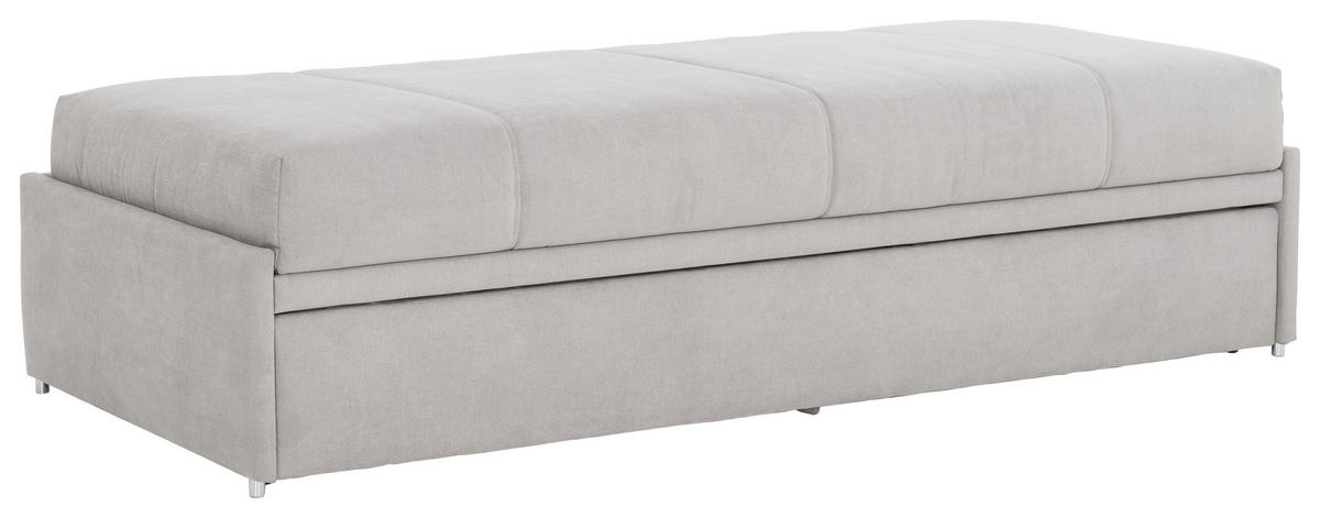 SCHLAFSOFA Flachgewebe Hellgrau  - Hellgrau, Design, Textil (212/56/98cm) - Bali