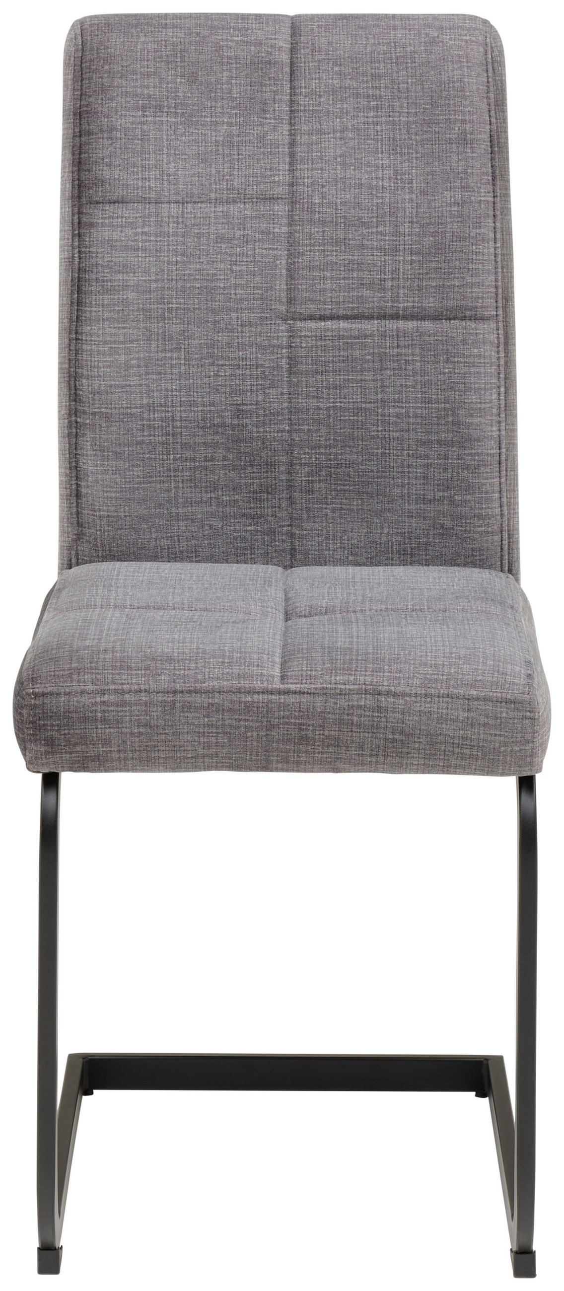 SCHWINGSTUHL , , Leinenoptik  - Dunkelgrau/Schwarz, KONVENTIONELL, Textil/Metall (41/98/55cm) - MID.YOU