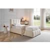 POLSTERBETT 90/200 cm,  in Beige, gepolstertes Kopfteil, Lattenrost, Bettkasten,  - Beige/Schwarz, Design, Holz/Kunststoff (90/200cm) - Boxxx