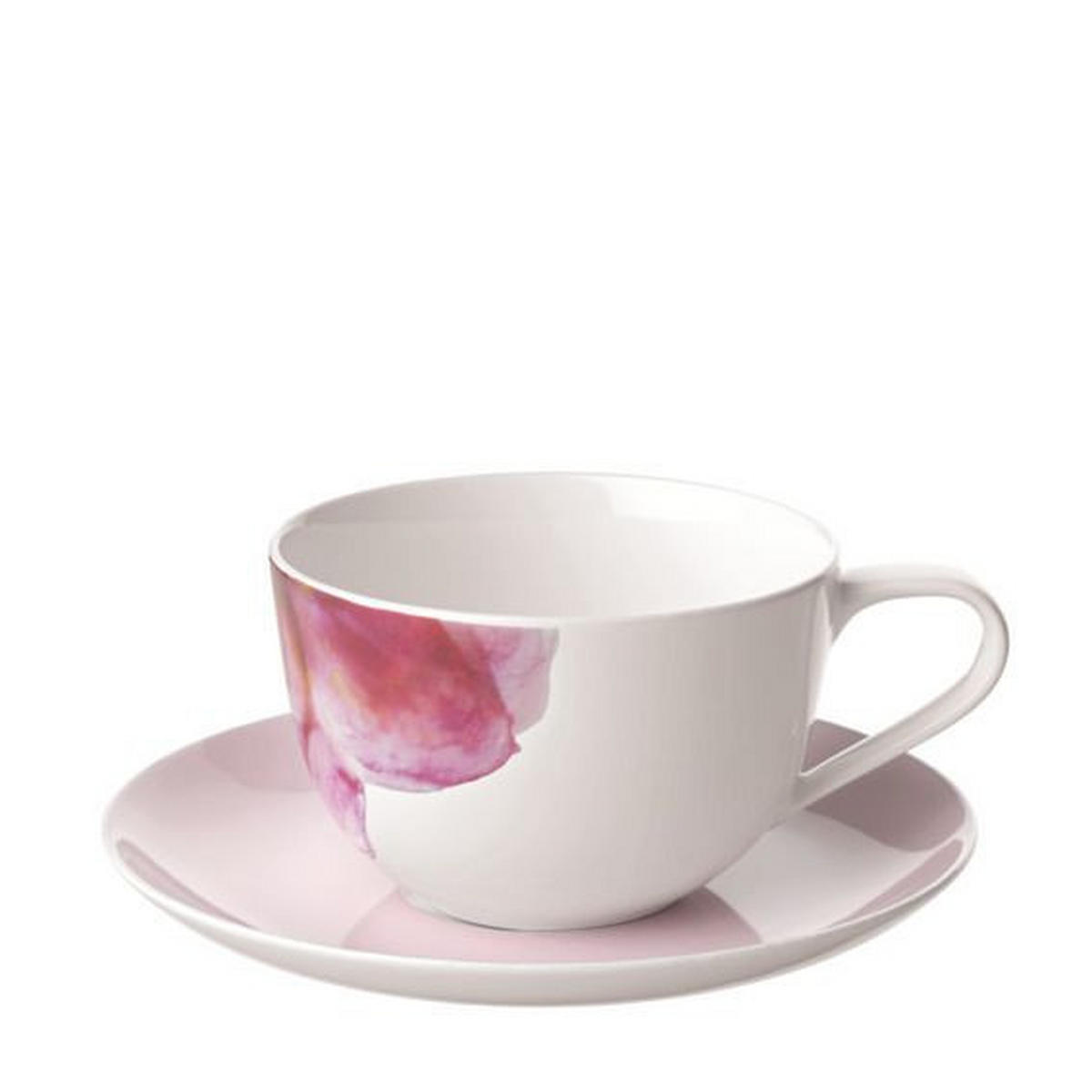 ŠALICA ZA DORUČAK   450 ml  ROSE GARDEN  - bijela/ružičasta, Basics, keramika (450ml) - Villeroy & Boch