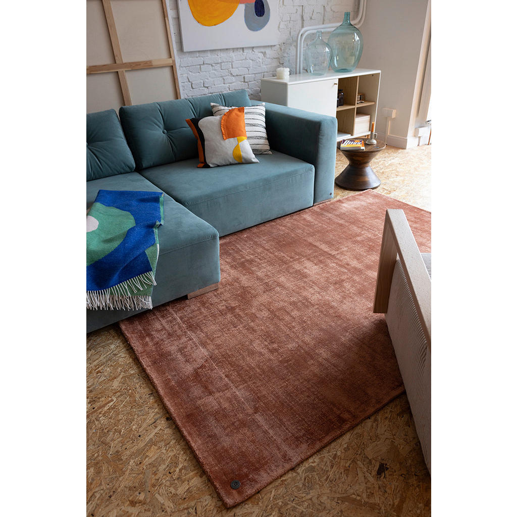 Thumbnail - Tom Tailor Handwebteppich, Kupfer, Textil, rechteckig, 65x135 cm, für Fußbodenheizung geeignet, Teppiche & Böden, Teppic...