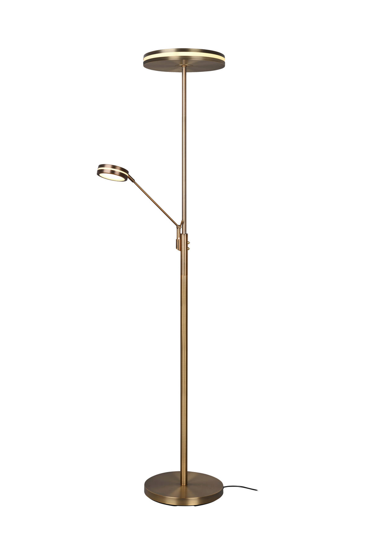 LED-STEHLEUCHTE - Messingfarben, Design, Metall (35,2/181cm) - Trio Leuchten