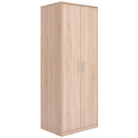 NYÍLÓAJTÓS SZEKRÉNY Sonoma tölgy  - ezüst/Sonoma tölgy, Konventionell, faalapú anyag/fém (72/194/54cm) - Xora