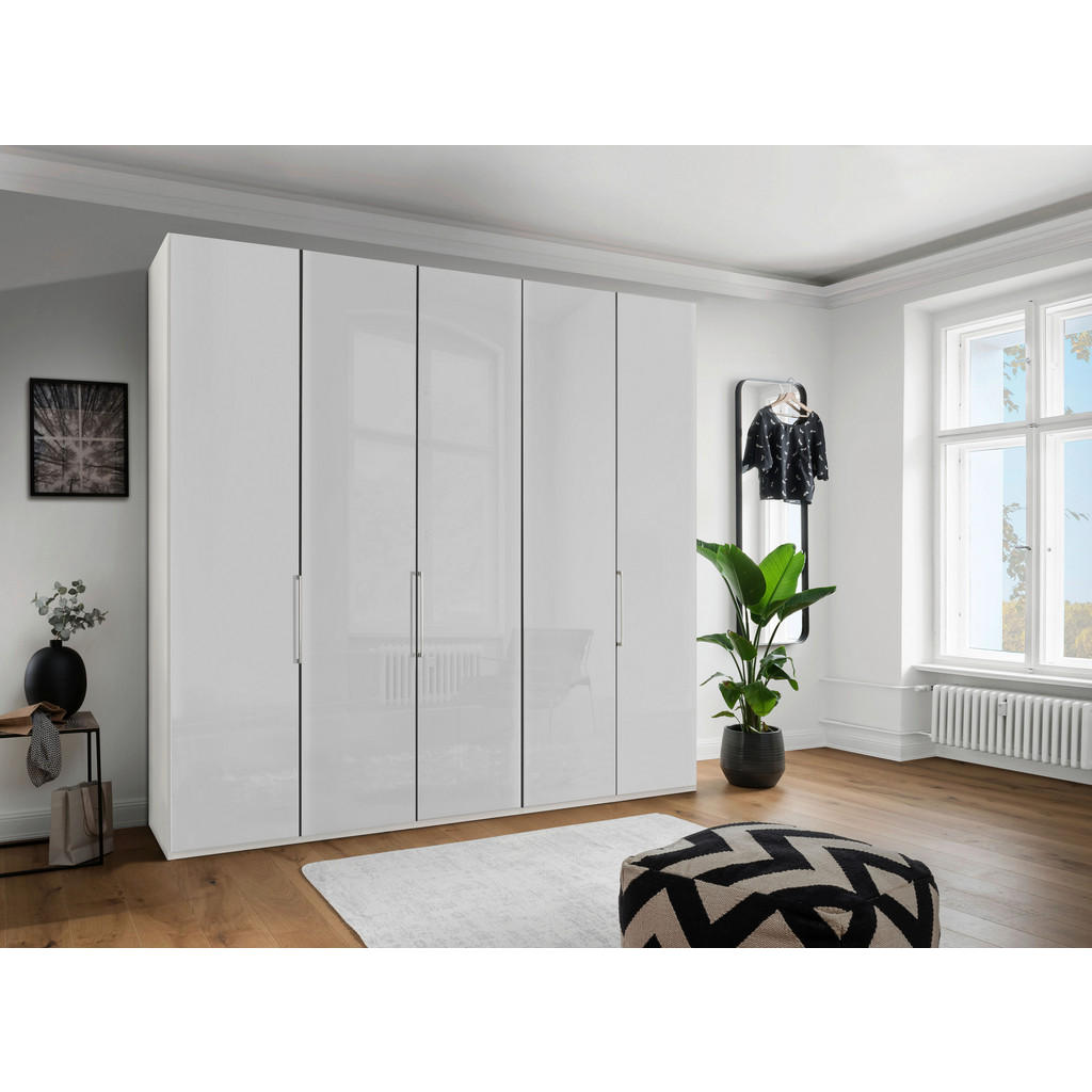 Thumbnail - Dieter Knoll Falttürenschrank, Weiß, Metall, 6 Fächer, 250x236x58 cm, ISO 9001, Goldenes M, Made in Germany, Beimöbel er...
